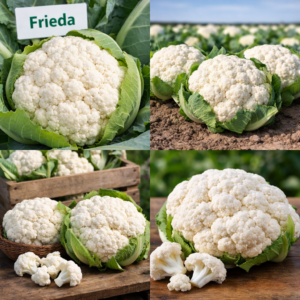 Cauliflower Frieda variety with white curd
